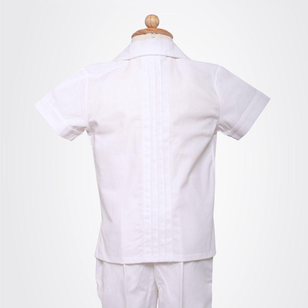 TRAJE 2 PZA GUAYABERA PESPUNTE C/BOLSA - Image 2