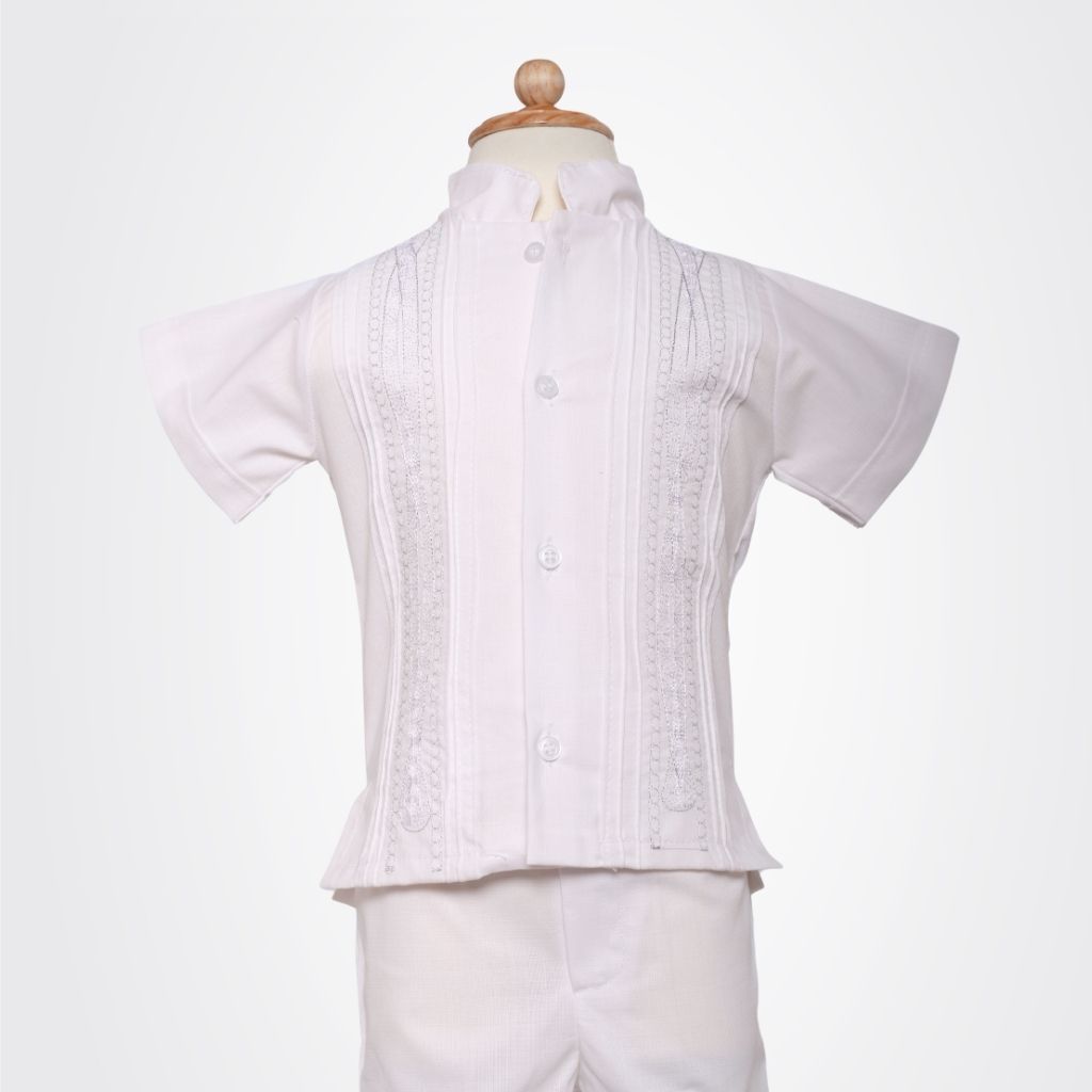 TRAJE GUAYABERA 2 PZA LINO SHORT - Image 1